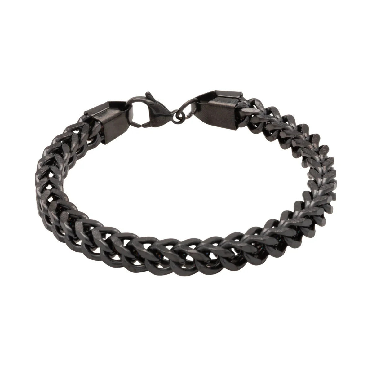 Black Franco Chain Bracelet - Image 4