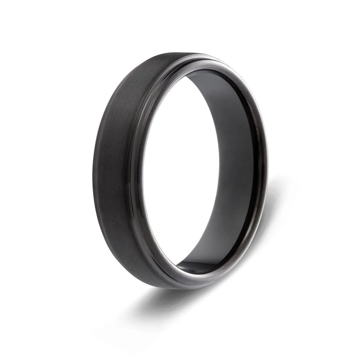 Brushed Black Tungsten Ring Set - Image 4
