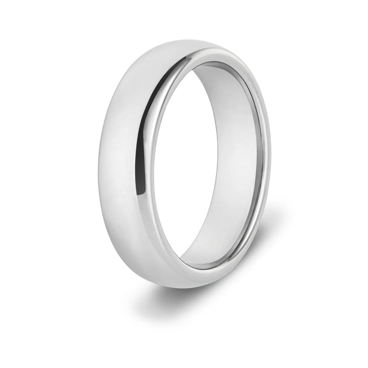 Classic Silver Tungsten Ring Set - Image 4