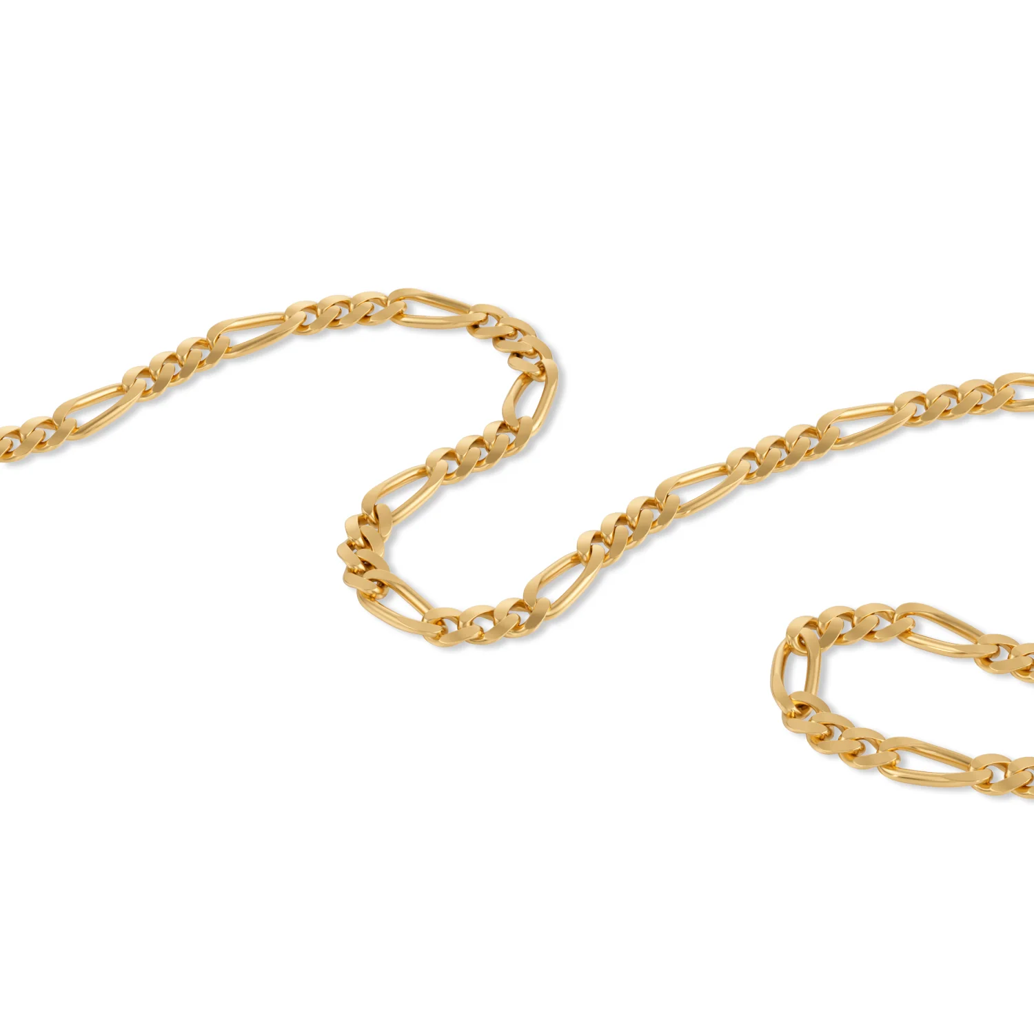 Gold Figaro Chain Necklace - Image 3