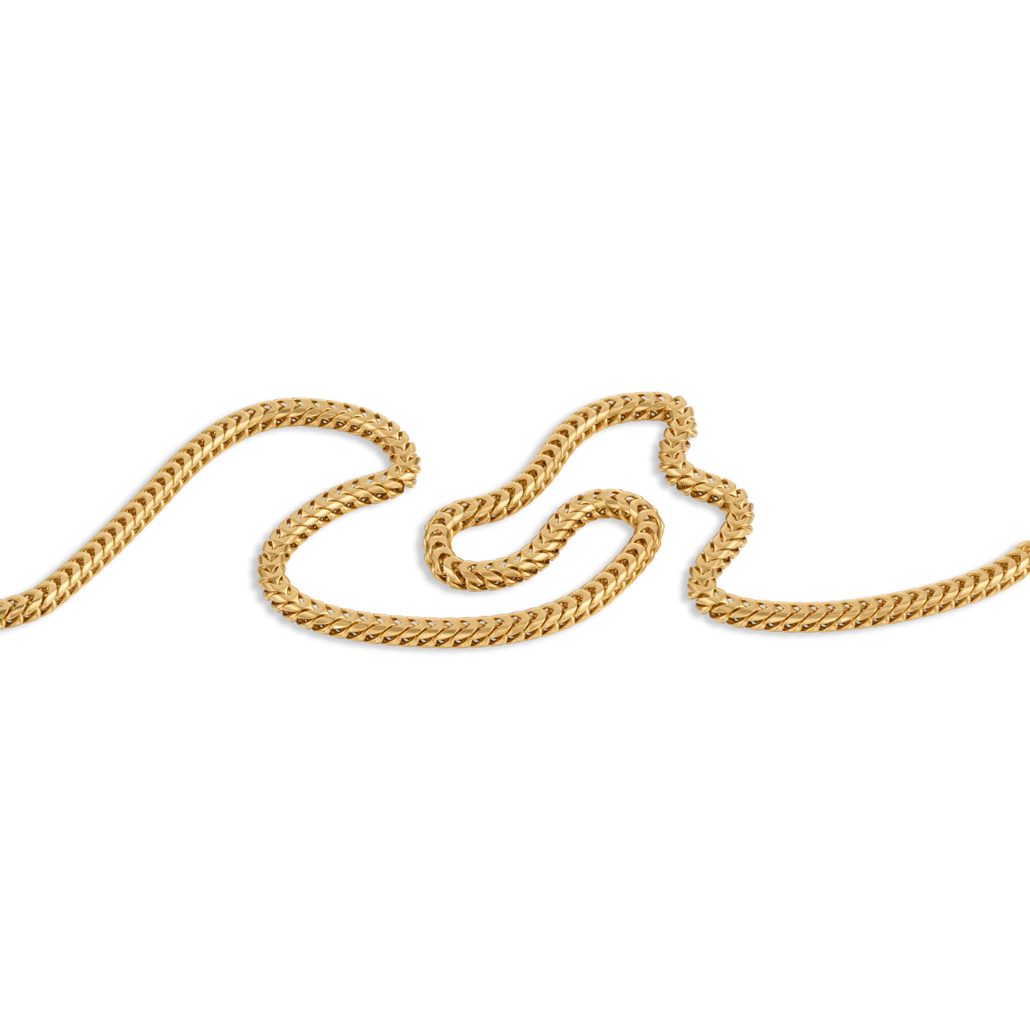 Gold Franco Chain Necklace - Image 2