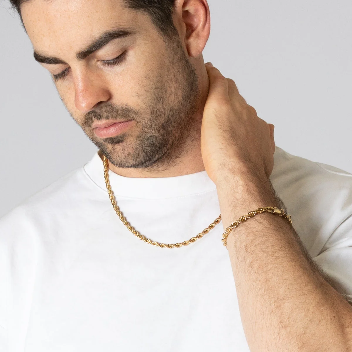 Gold Rope Chain Bracelet - Image 3