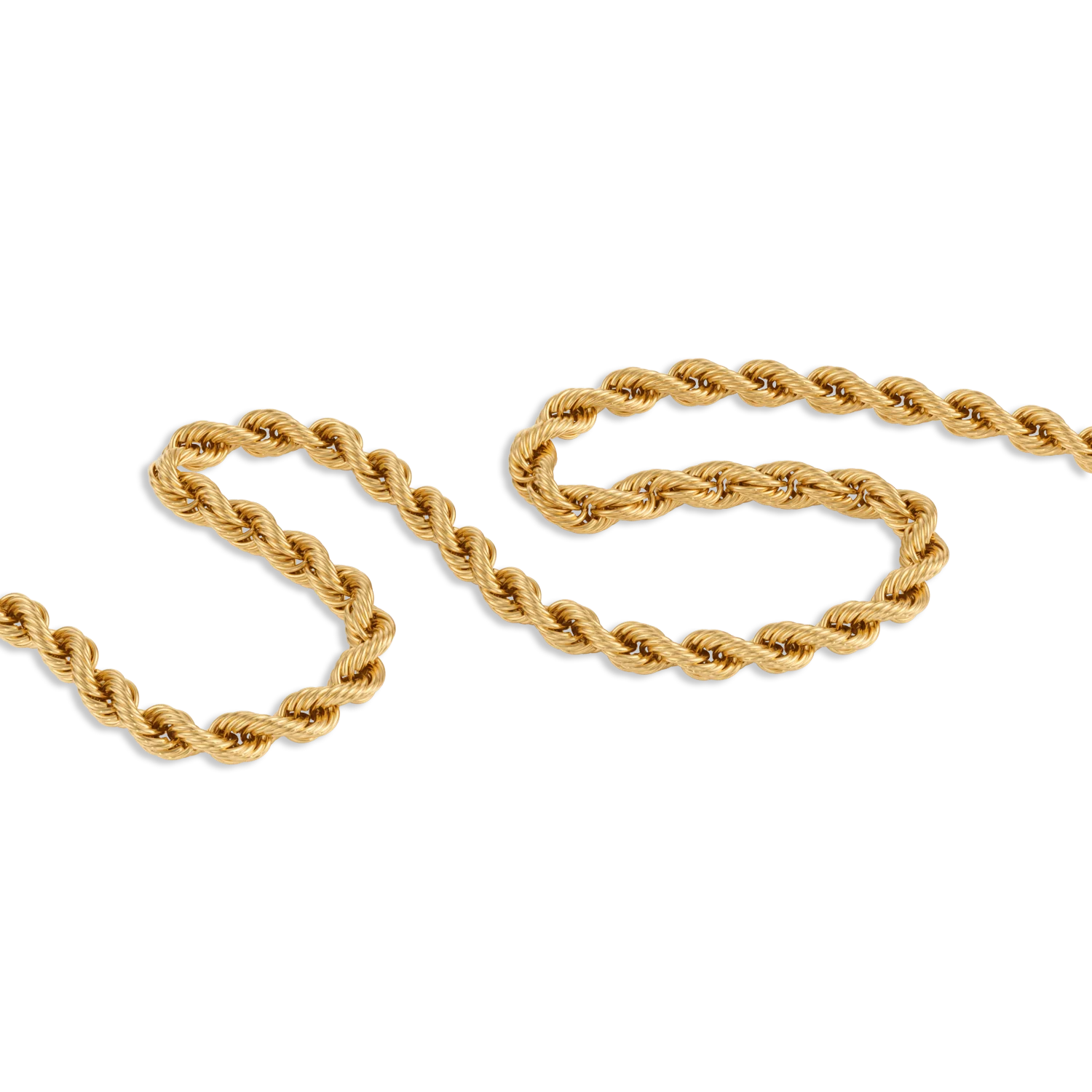 Gold Rope Chain Necklace - Image 3