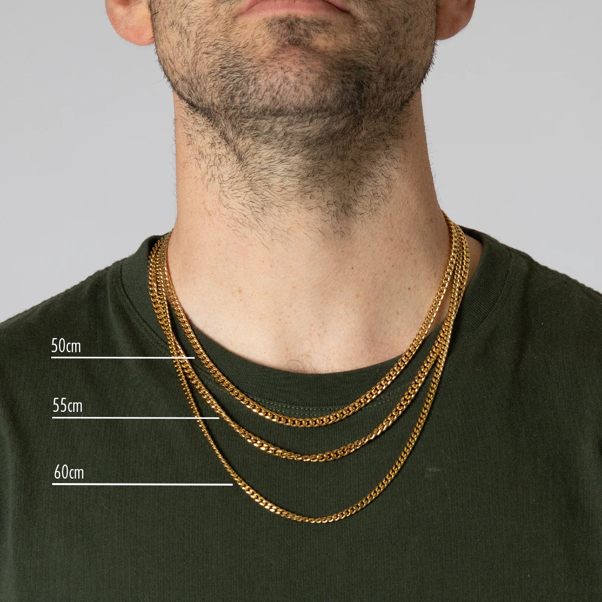 Gold Figaro Chain Necklace - Image 5