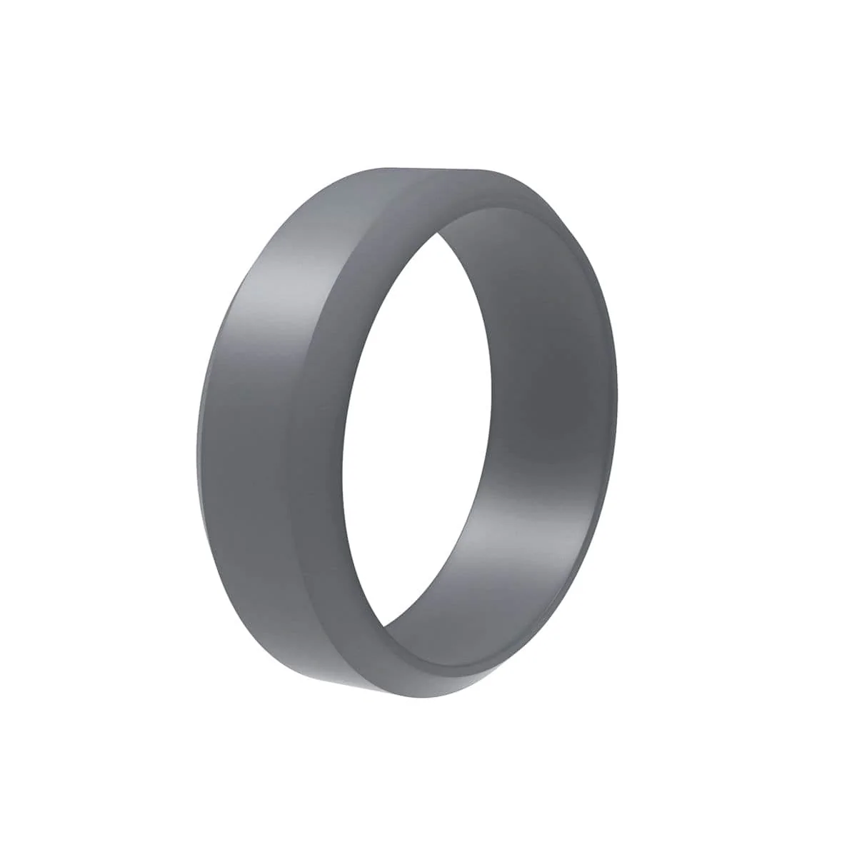 Men’s 8mm Silicone Beveled Edge Ring - Image 3