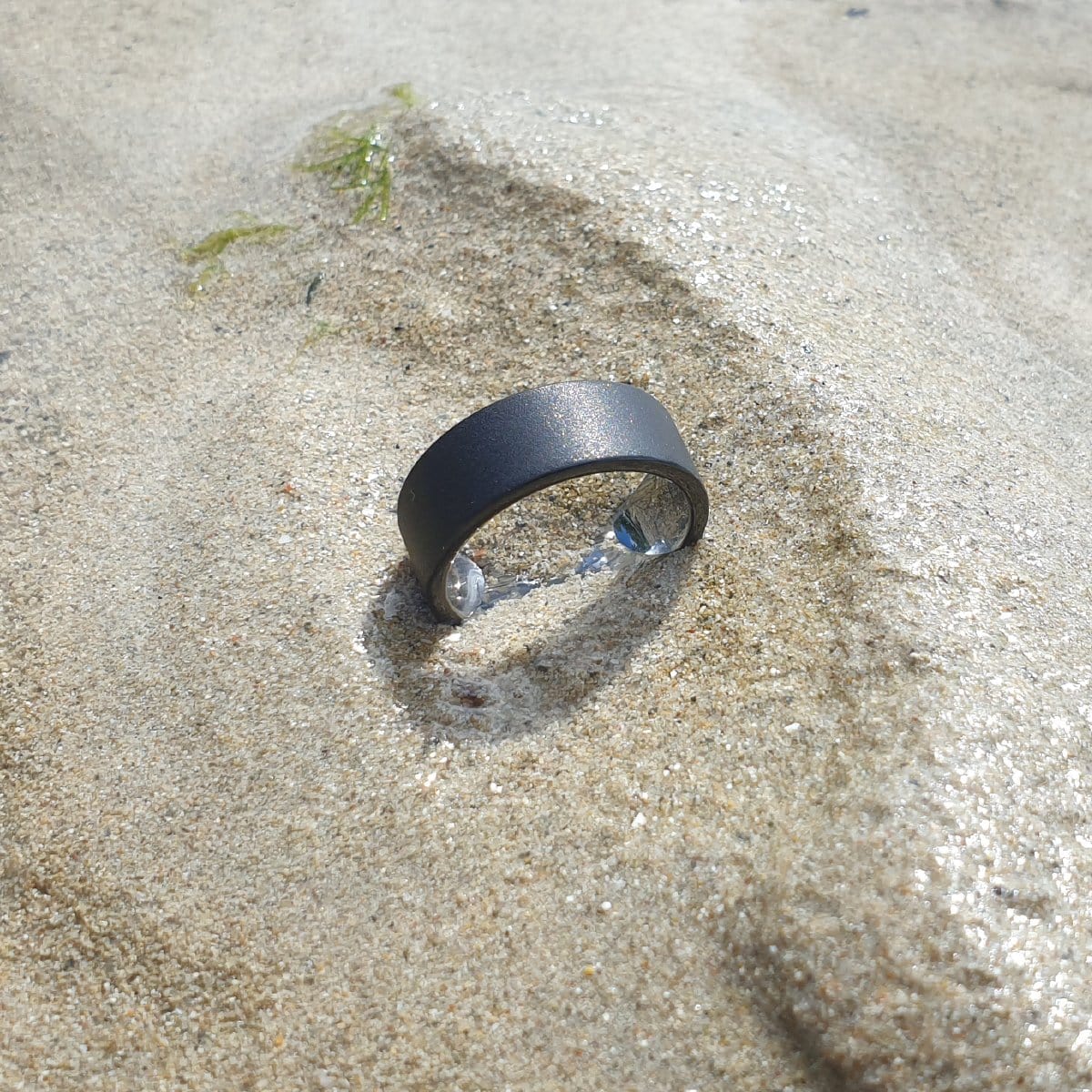 Men’s Black Sandblasted Tungsten Ring - Image 5