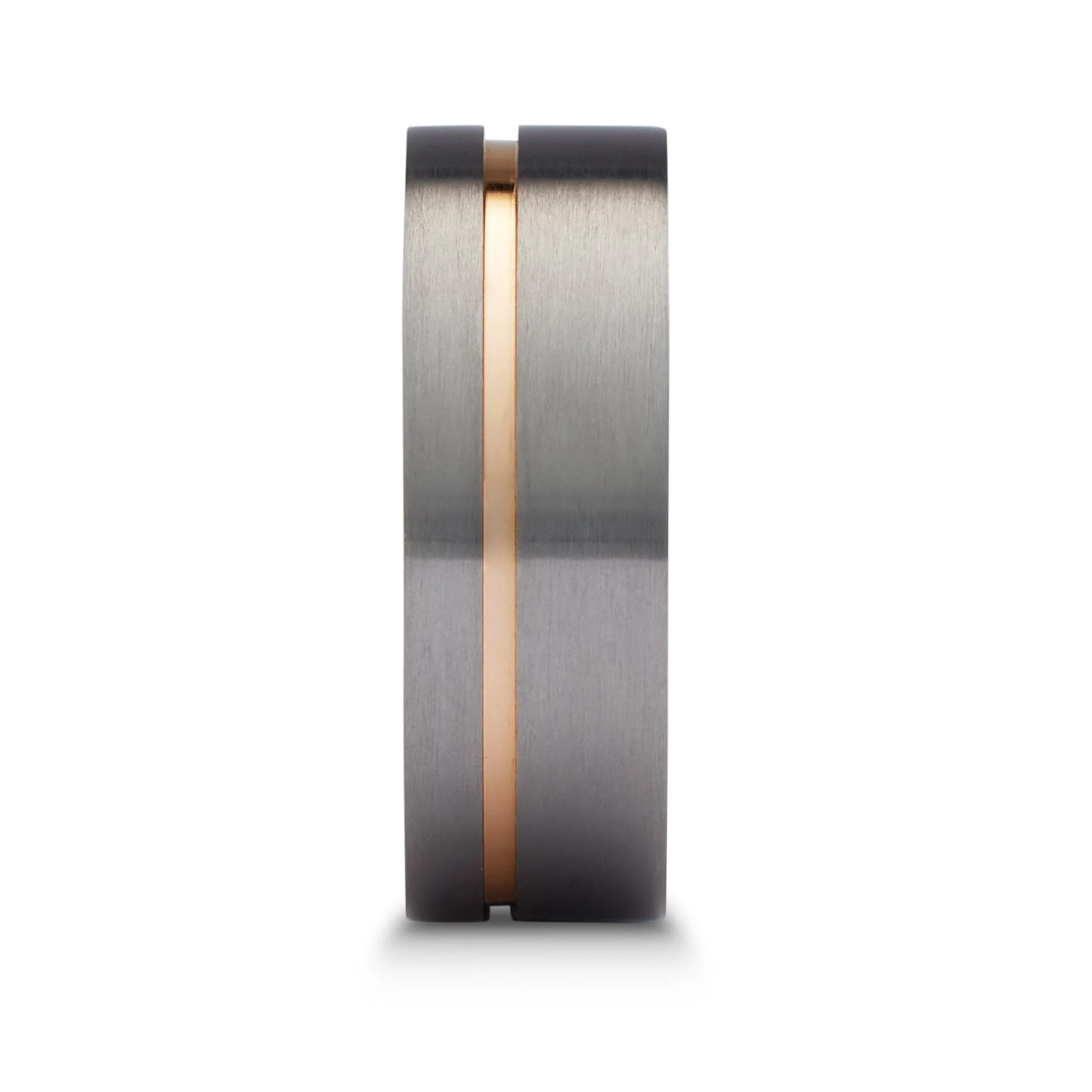 Men’s Rose Gold Accent Tantalum Ring - Image 3