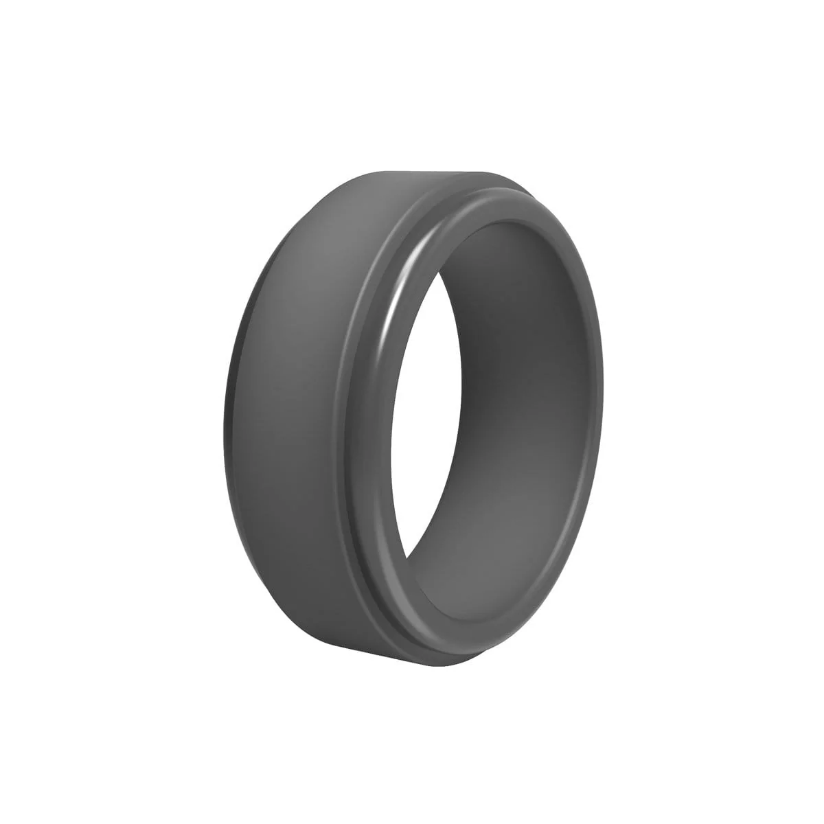 Men’s Stepped Edge Silicone Ring - Image 4