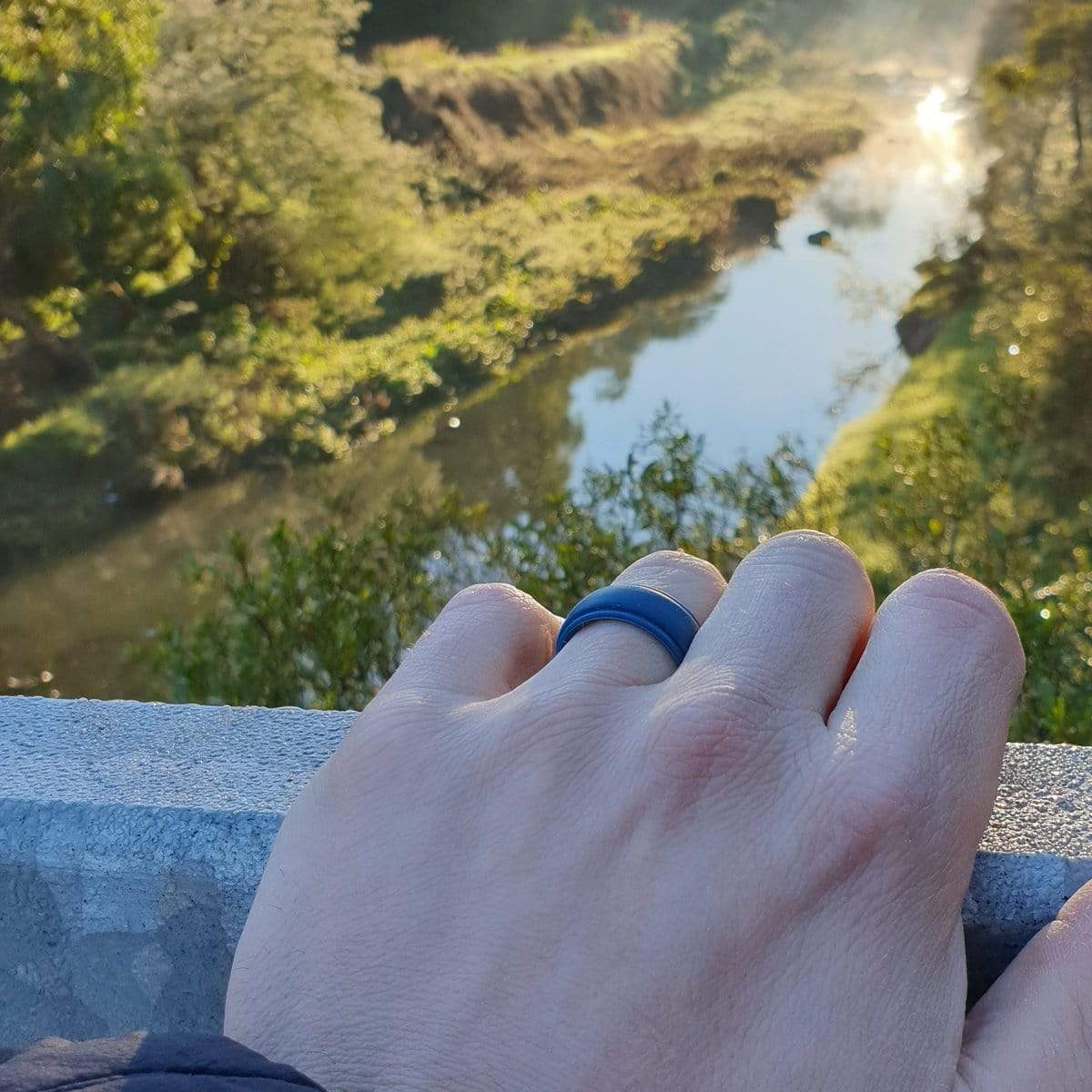 Men’s Stepped Edge Silicone Ring - Image 7