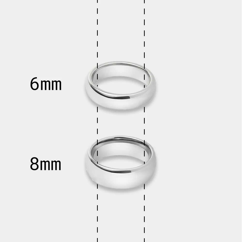Men's Classic Silver Titanium Ring - Image 3