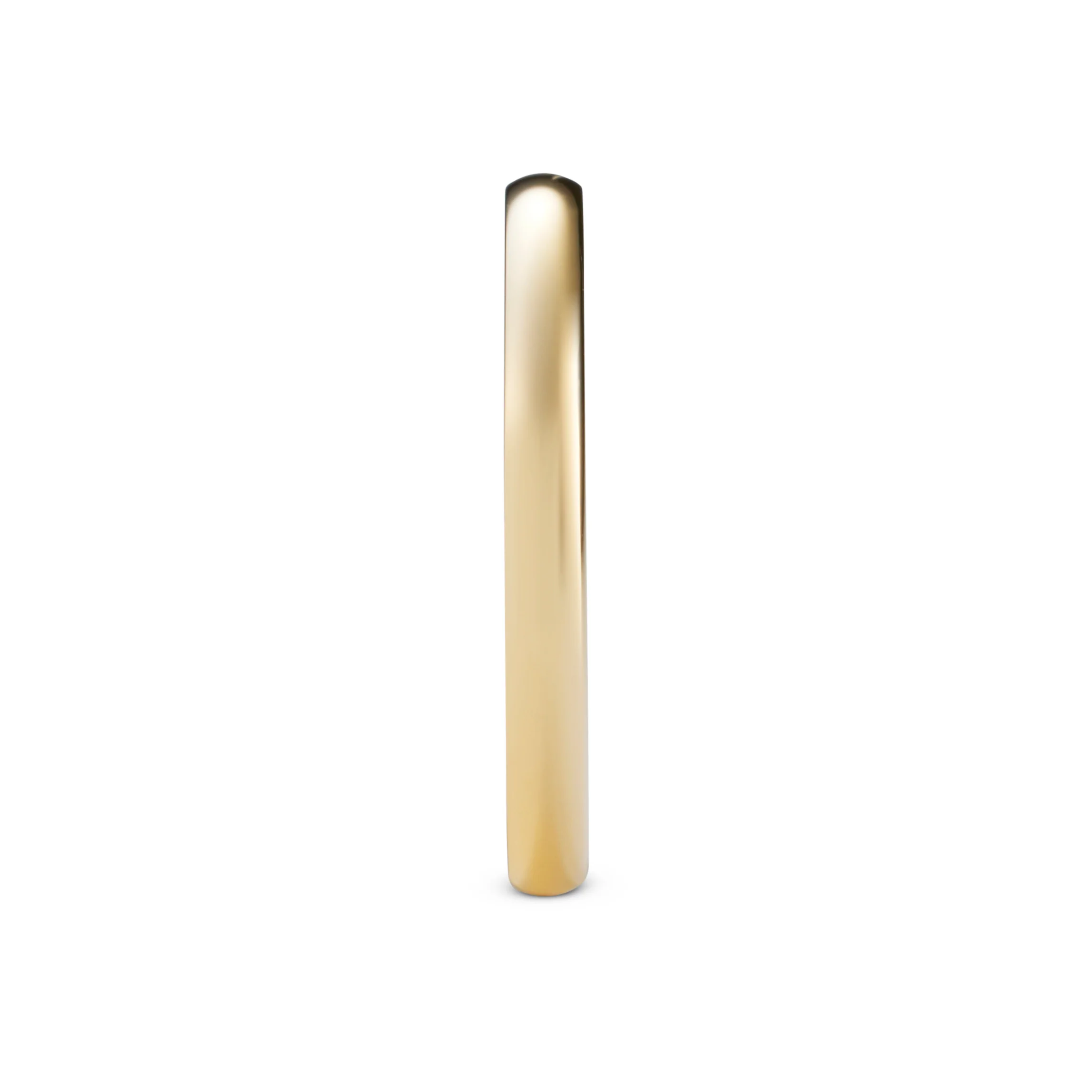 Men's Classic Slim Yellow Gold Ring - Image 3