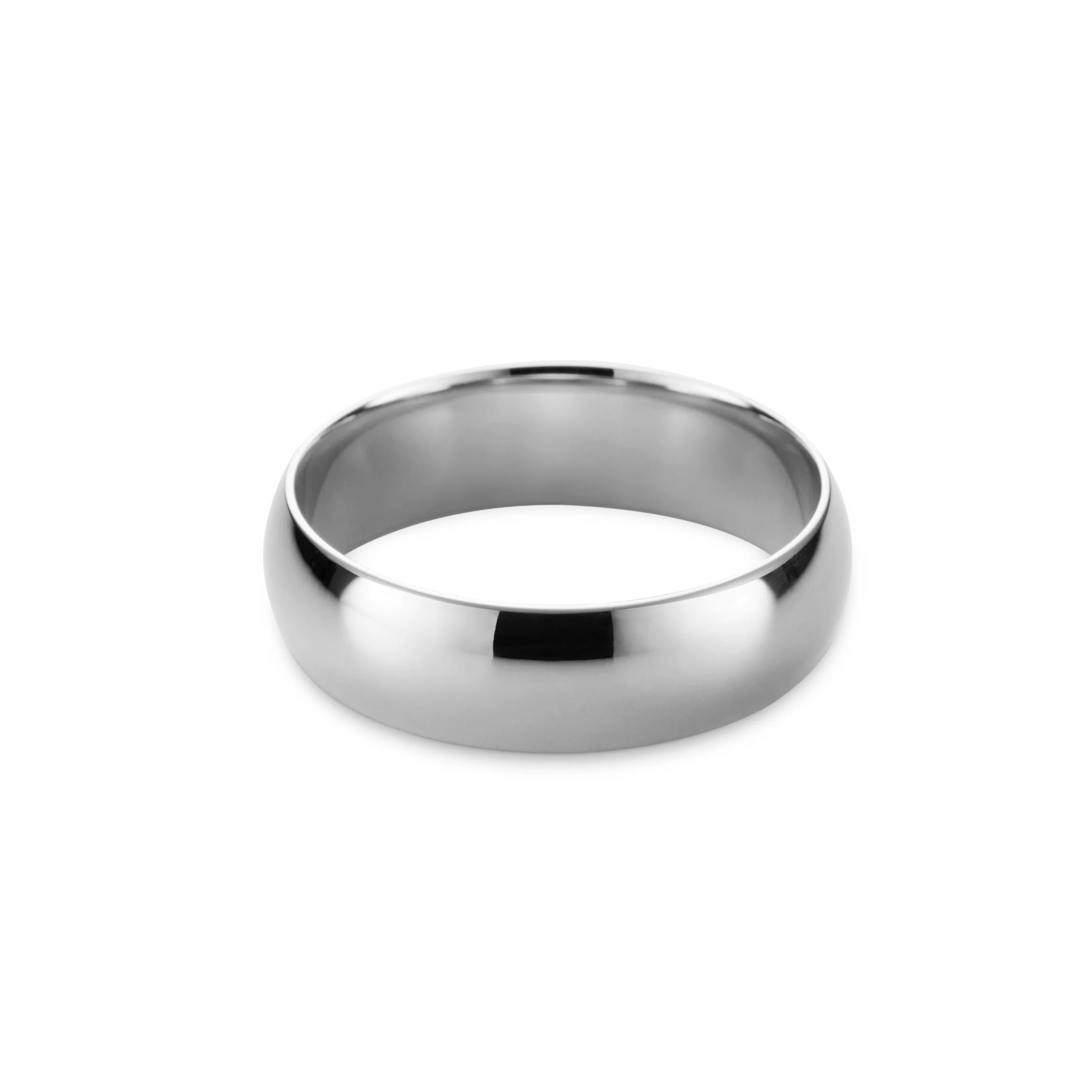Men's Classic White Gold Ring - Image 3