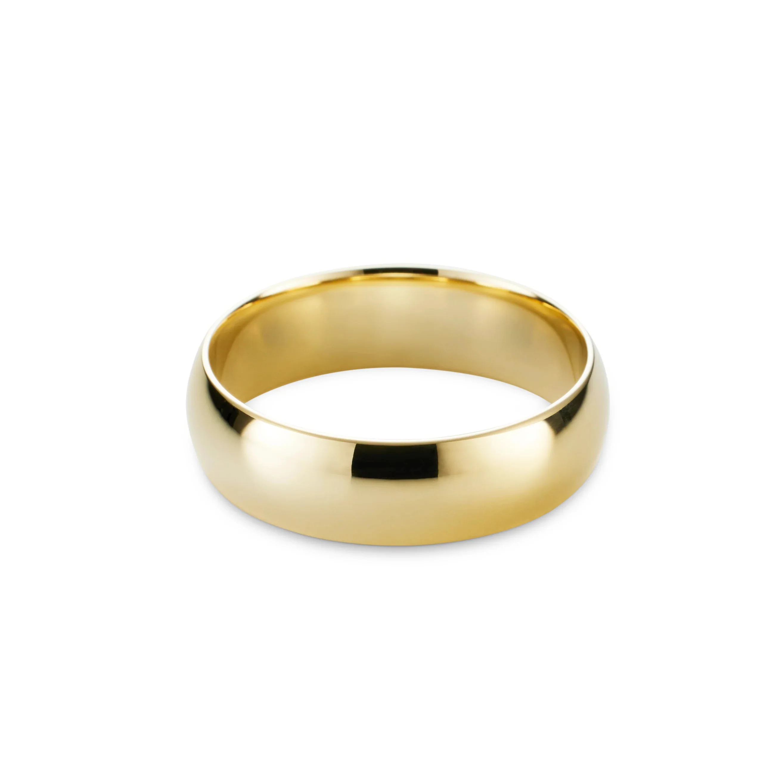 Men's Classic Yellow Gold Ring - Image 4