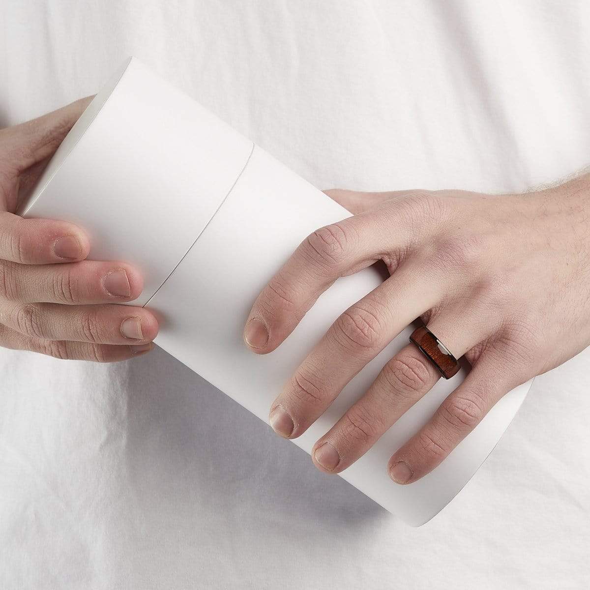 Men's Polished Wood Ring - Image 5