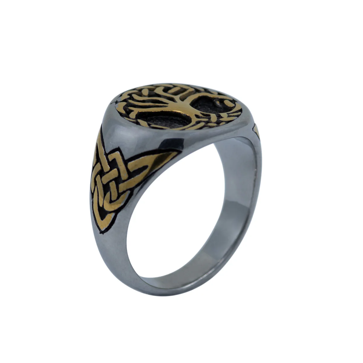 Men's Tree of Life Signet Ring - Image 3