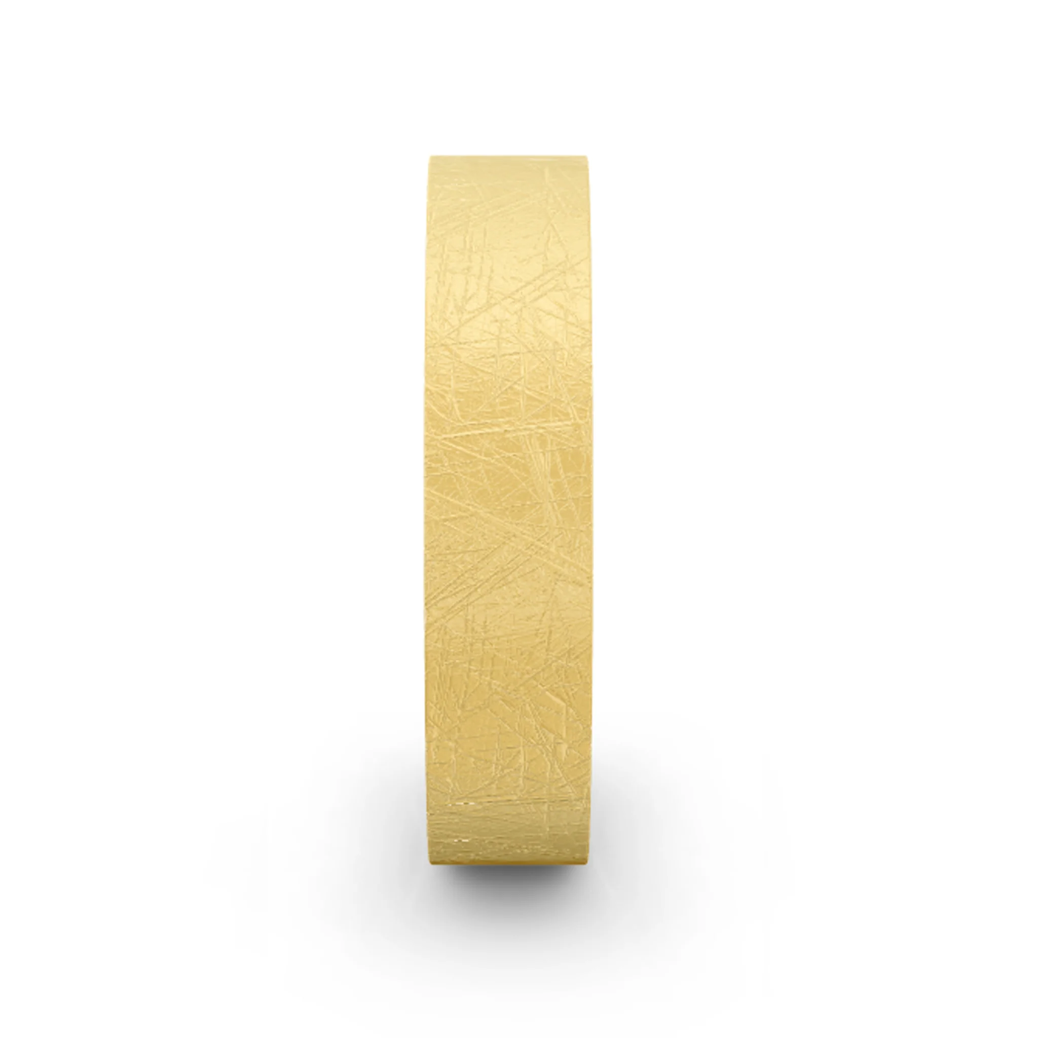 Men's Yellow Gold Ice Matte Ring - Image 2