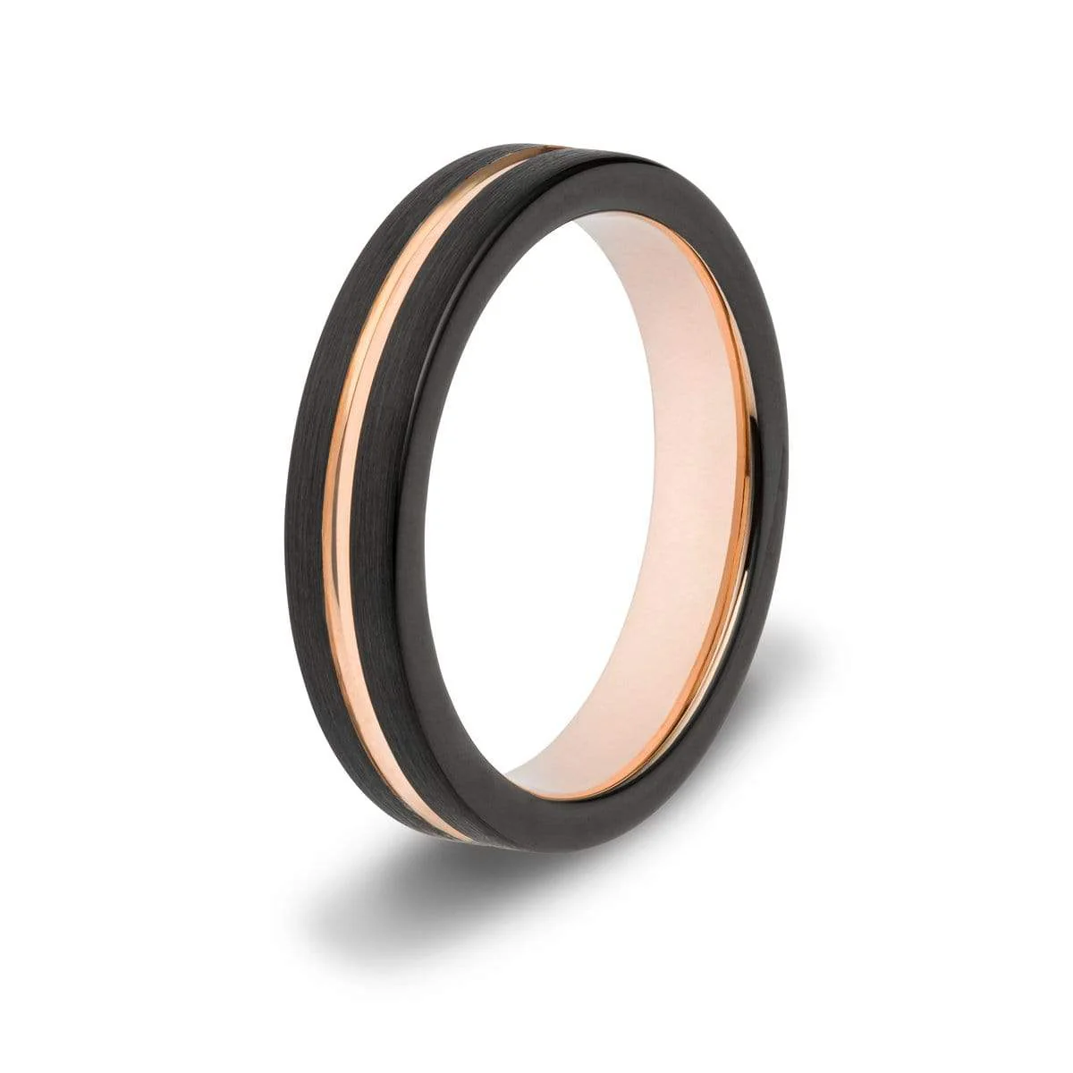 Rose Gold Tungsten Ring Set - Image 4