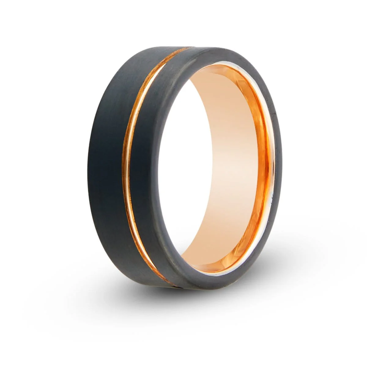 Rose Gold Tungsten Ring Set - Image 5