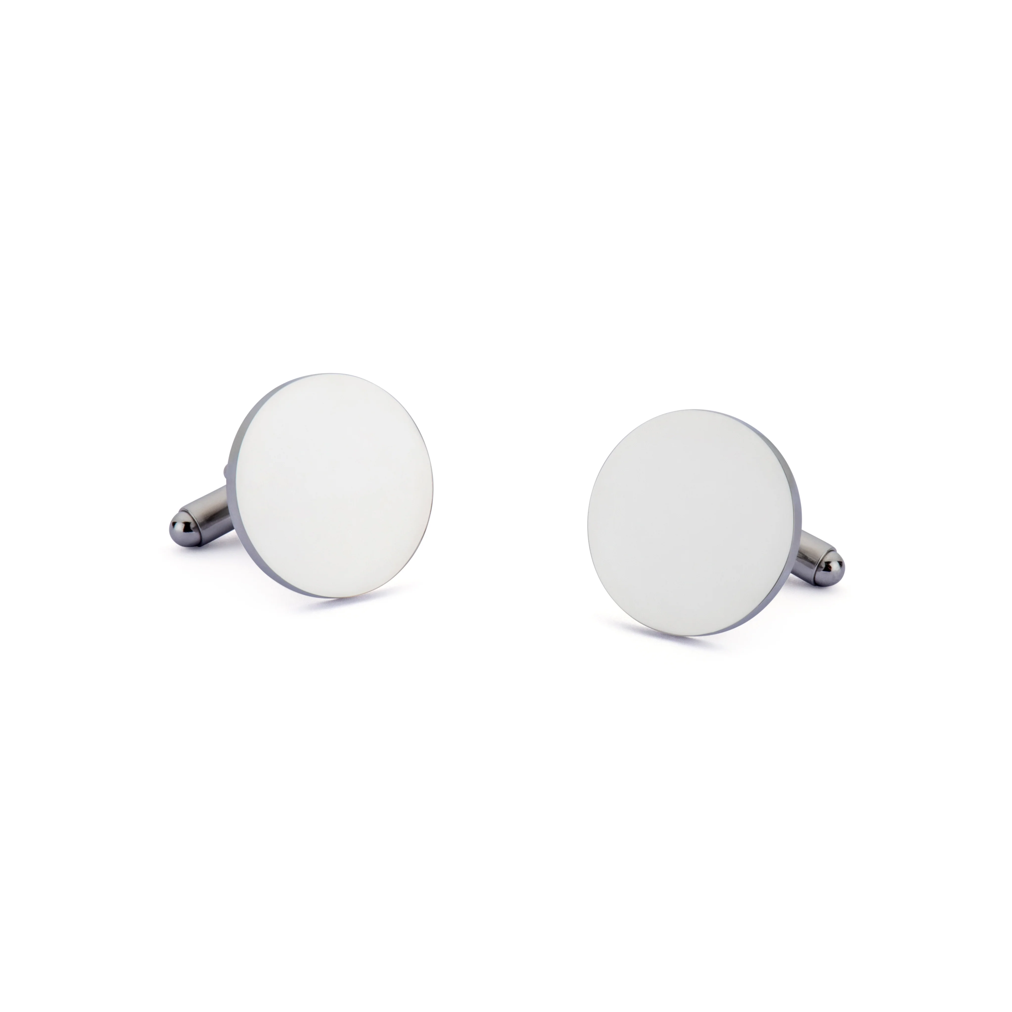 Round Engravable Cufflinks - Image 2