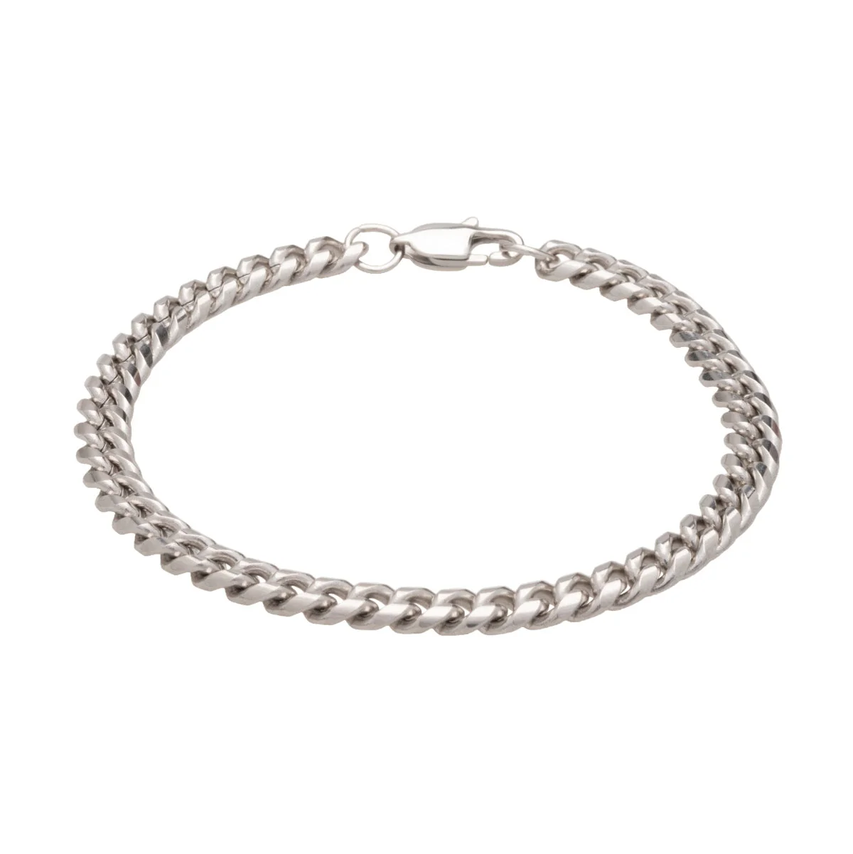 Silver Cuban Chain Bracelet - Image 3