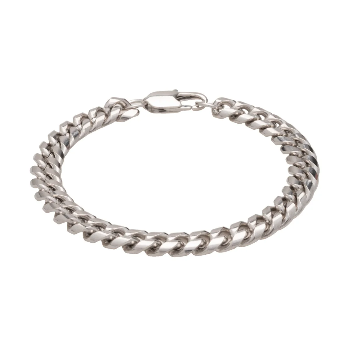 Silver Cuban Chain Bracelet - Image 5