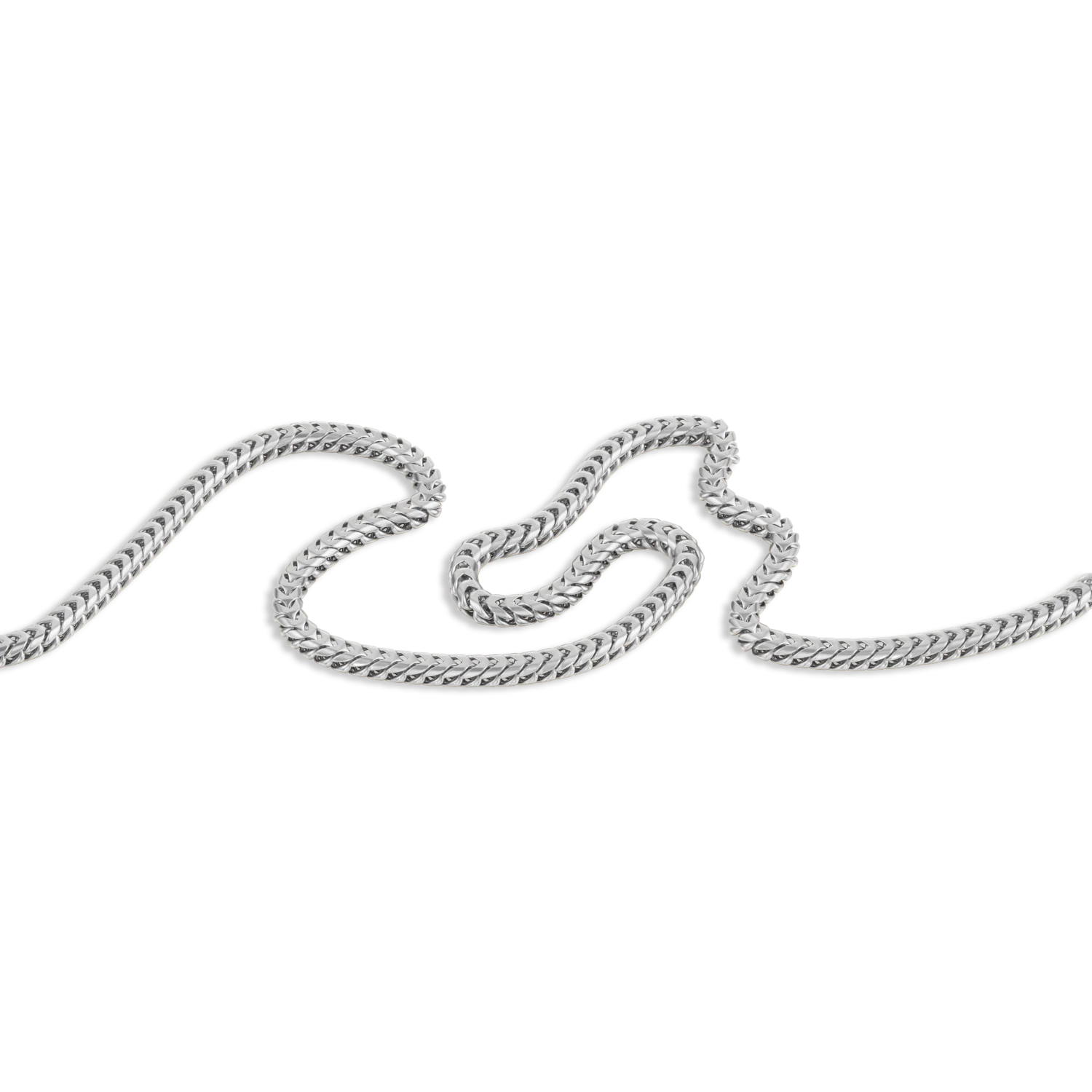 Silver Franco Chain Necklace - Image 3