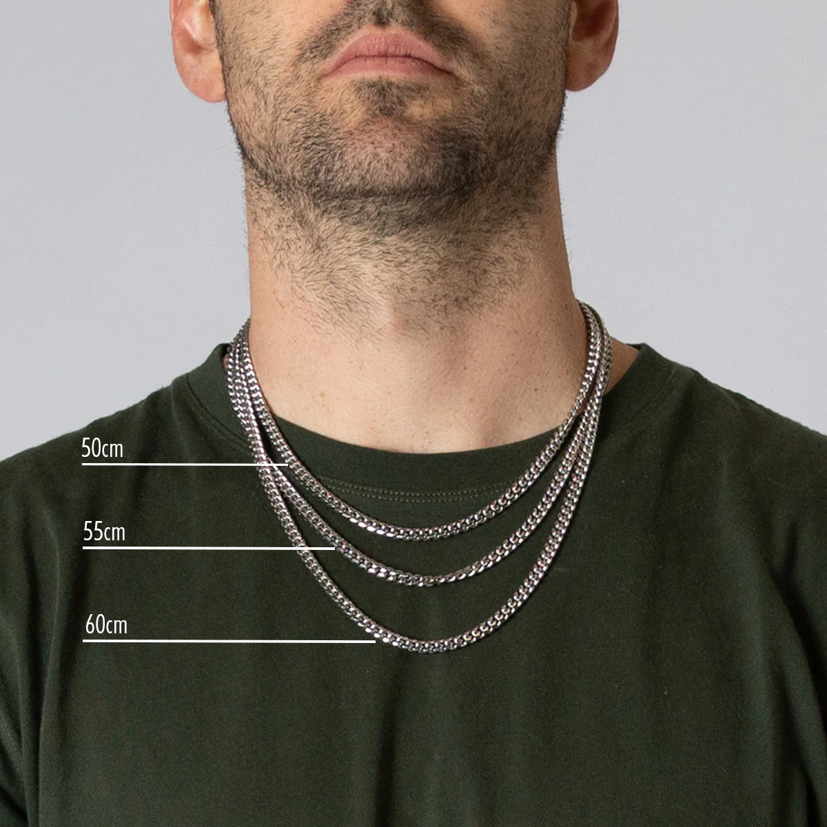Silver Cuban Chain Necklace - Image 5