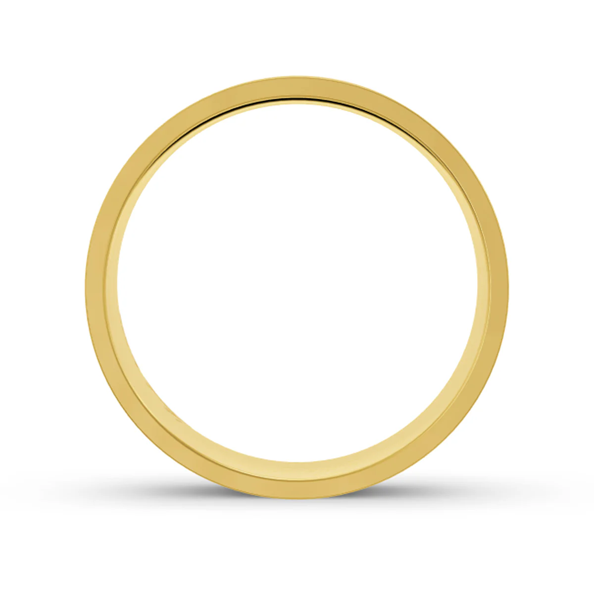 Men's Yellow Gold Ice Matte Ring - Image 3