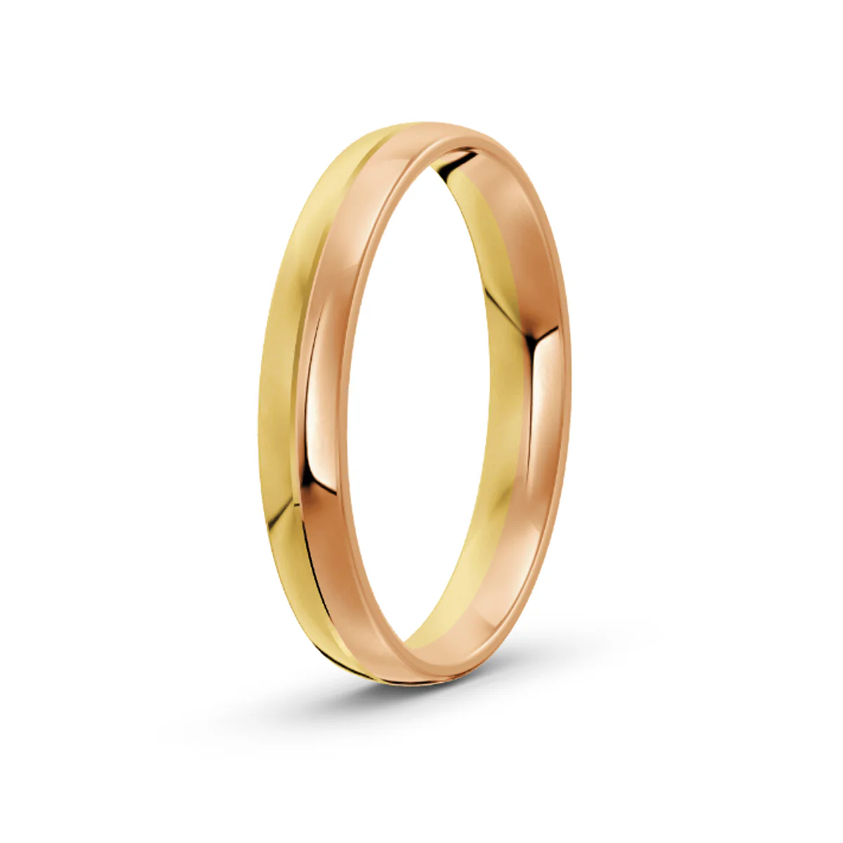 Women's Classic Two Tone Gold Ring - Image 3