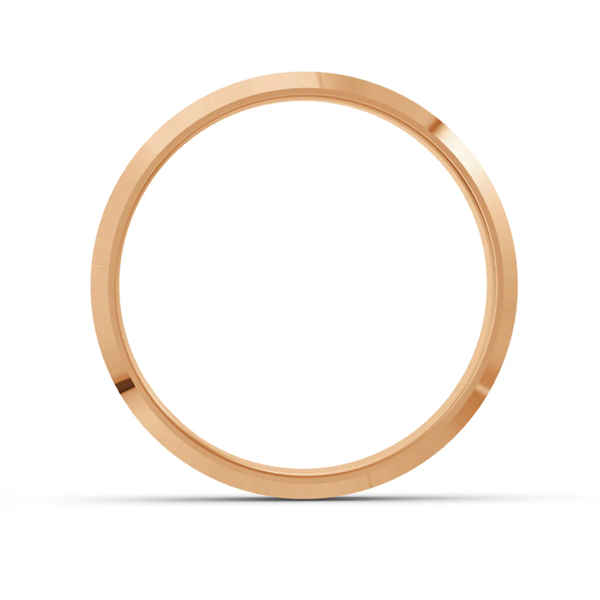 Women's Rose Gold Knife Edge Ring - Image 3