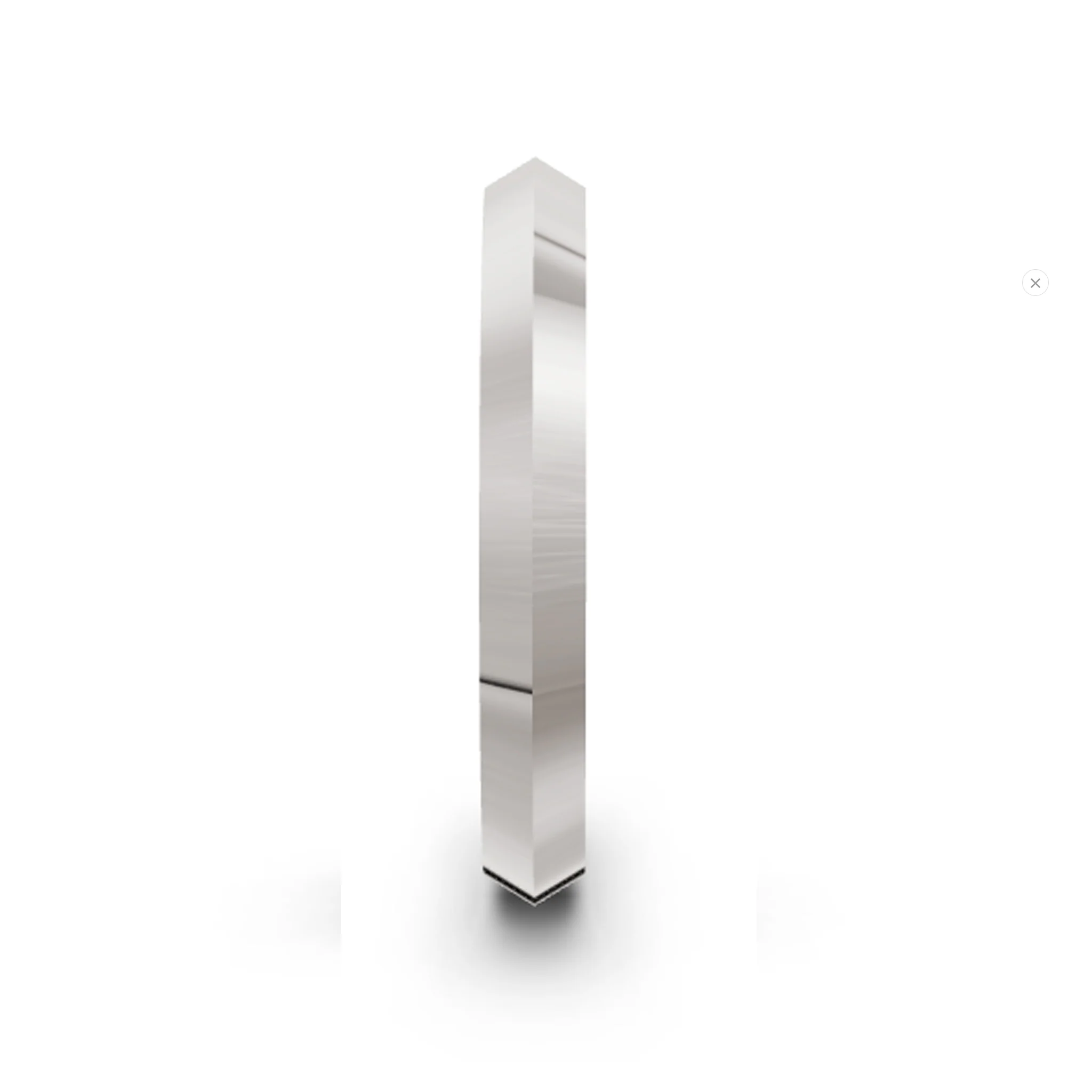 Women's White Gold Knife Edge Ring - Image 2