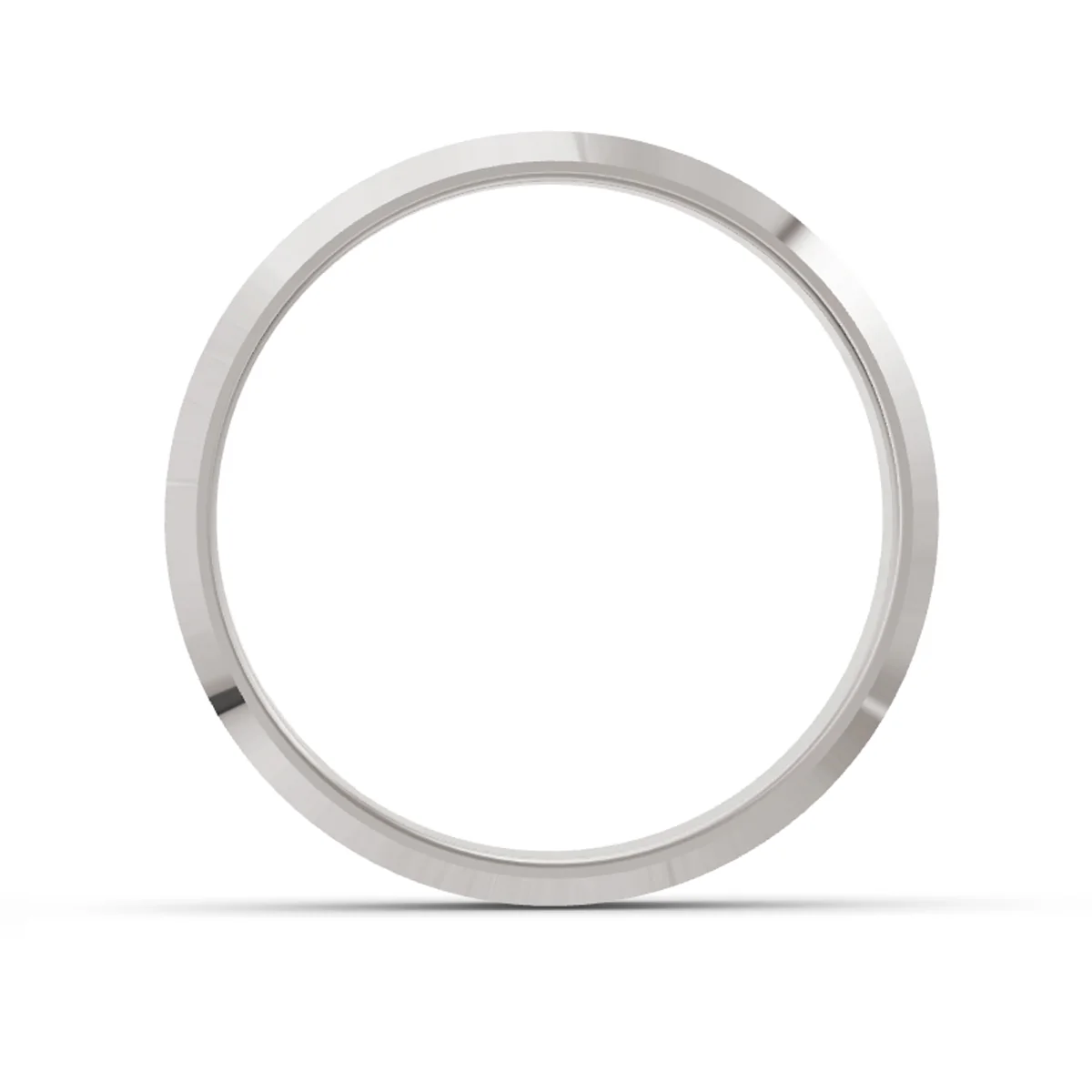 Women's White Gold Knife Edge Ring - Image 3