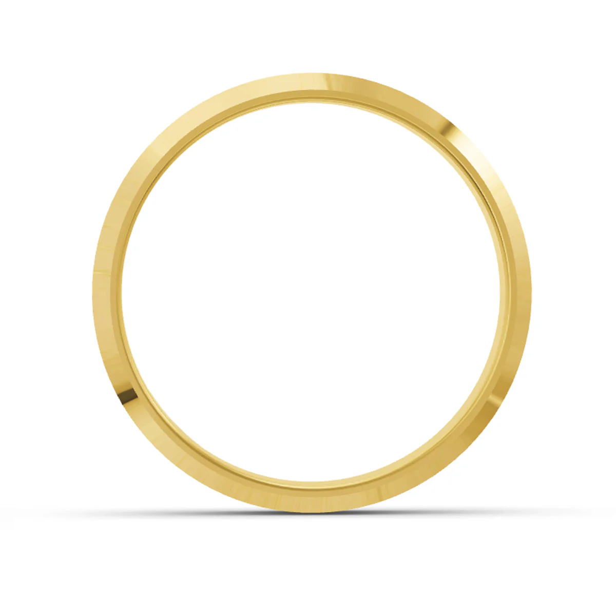 Women's Yellow Gold Knife Edge Ring - Image 3